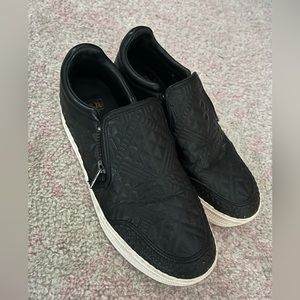 Women Black Slip on Platform Ash Shoes